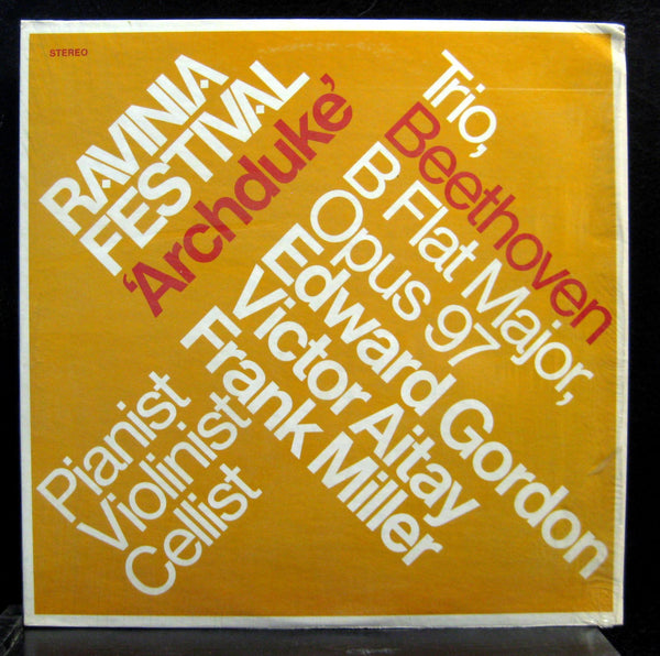 Gordon / Aitay / Miller - Beethoven Archduke Trio LP Mint- Ravinia Festival 1971 - Shuga Records