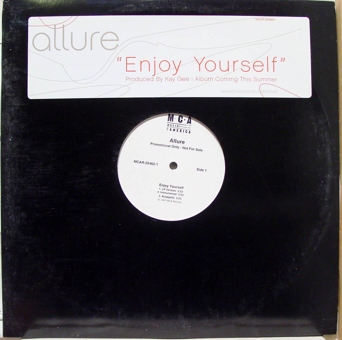 Allure - Enjoy Yourself 12" Mint- MCAR 25462 2001 Vinyl Record White Promo - Shuga Records