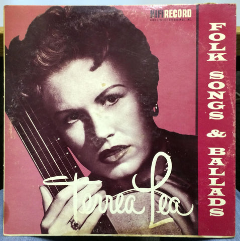 Terrea Lea - Folk Songs And Ballads LP VG+ R-404 Mono USA 1957 Rare Record 1st