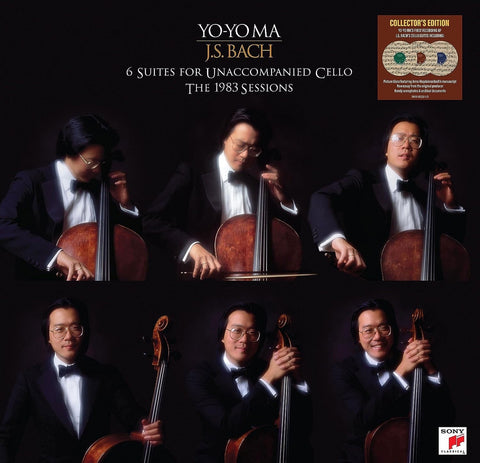 Yo-Yo Ma - J.S. Bach: 6 Suites for Unaccompanied Cello: The 1983 Sessions - New 3LP Record 2023 Sony Classical Masterworks Picture Disc Vinyl - Classical