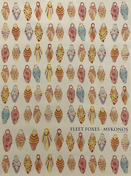 Fleet Foxes - Mykonos - 18" x 24" Promo Poster p0388 - Shuga Records