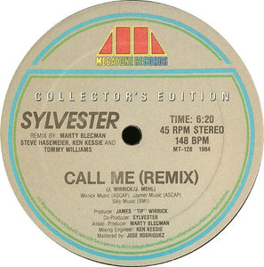 Sylvester - Call Me (Remix) - VG+ 12" Single USA 1984 - Hi NRG/Italo Disco