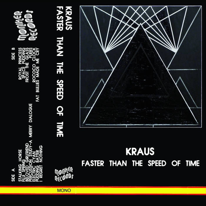 Kraus ‎– Faster Than The Speed Of Time - New Cassette 2017 Moniker Records US Reissue Black Tape - Electronic / Experimental / Noise - Shuga Records