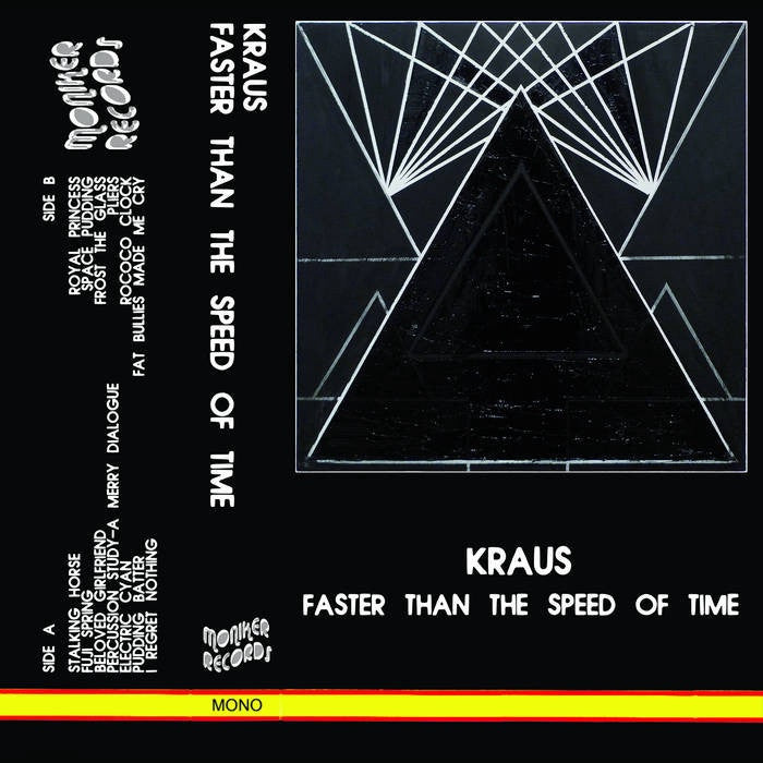 Kraus ‎– Faster Than The Speed Of Time - New Cassette 2017 Moniker Records US Reissue Black Tape - Electronic / Experimental / Noise