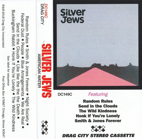 Silver Jews ‎– American Water - New Cassette 2018 Drag City USA Tape -Alternative Rock