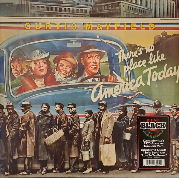 Curtis Mayfield ‎– (There's No Place Like) America Today - New LP Record 2021 Curtom Rhino Europe Import Turquoise Vinyl - Soul / Funk - Shuga Records