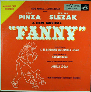 Ezio Pinza, Walter Slezak ‎– Fanny (Original Cast Recording) - VG+ 1954 RCA Victor USA Mono Lp - Soundtrack / Musical