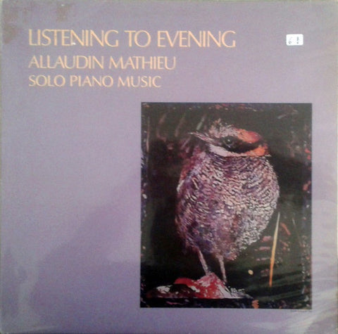 Allaudin Mathieu ‎– Listening To Evening - VG+ LP Record 1985 Sona Gaia Germany Vinyl - New Age