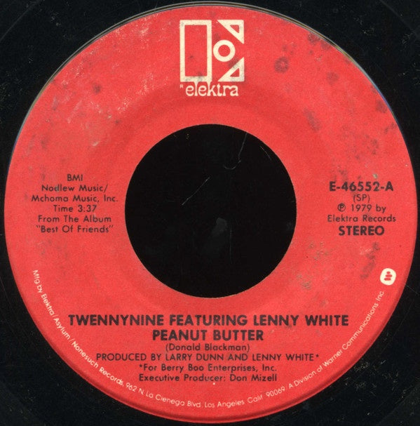 Twennynine Featuring Lenny White ‎– Peanut Butter - VG 45rpm 1979 USA - Funk - Shuga Records