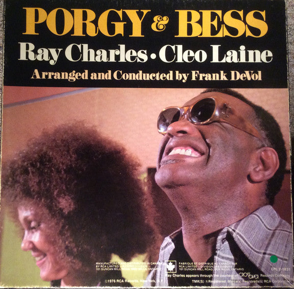 Ray Charles & Cleo Laine - Porgy & Bess - Mint- 2 Lp Set 1976 Stereo USA (With Book) - R&B/Soul/Jazz