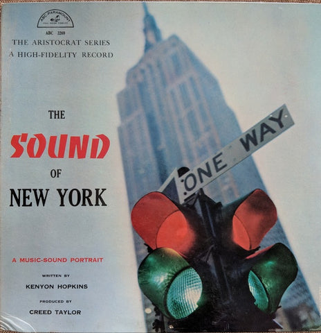 Kenyon Hopkins / Creed Taylor ‎– The Sound Of New York -- A Music-Sound Portrait - VG+ Lp Record 1959 ABC USA Stereo Vinyl - Jazz