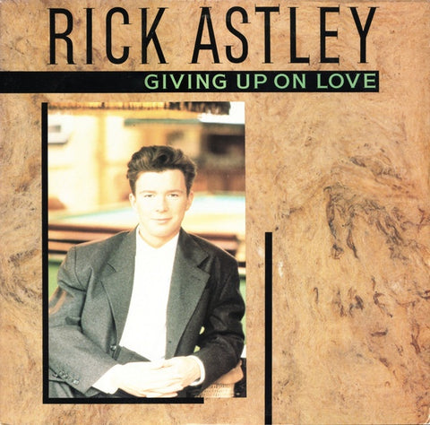 Rick Astley ‎– Giving Up On Love - Mint- 12" single Promo 1988 USA - Synth-Pop