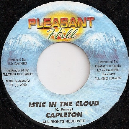 Capleton ‎– Istic In The Cloud - VG+ 7" Single 45 rpm 2000 Pleasant Hill Jamaica - Reggae / Dancehall