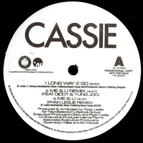 Cassie ‎– Long Way 2 Go - Mint- 12" Single White Label Promo 2006 USA - Hip Hop / RnB/Swing