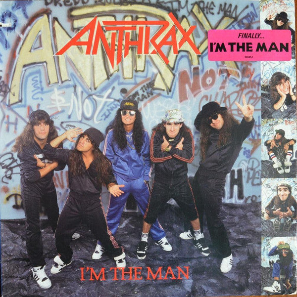 Anthrax ‎– I'm The Man - Mint- 1987 12" EP Record USA Original Vinyl - Metal - Shuga Records