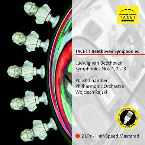 Ludwig van Beethoven, Polish Chamber Philharmonic Orchestra, Wojciech Rajski ‎– Symphonies Nos. 1, 2 + 8 - New 2 Lp Record 2017 TACET German Import Half-Speed Mastered Vinyl - Classical