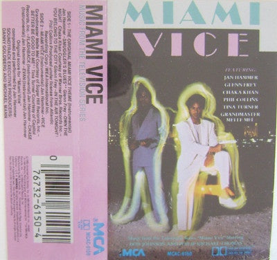 Various ‎– Miami Vice - Music From The Television Series - Used Cassette 1985 USA MCA Records - Soundtrack / Synth-Pop