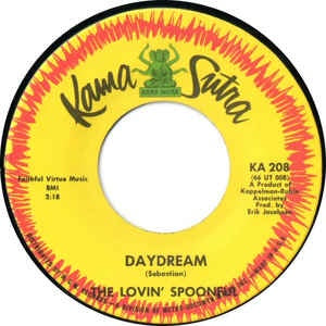 The Lovin' Spoonful ‎– Daydream / Night Owl Blues VG - 7" Single 45RPM 1966 Kama Sutra USA - Rock/Pop