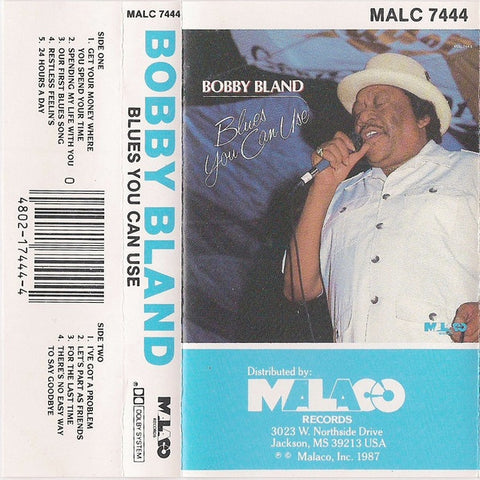 Bobby Bland ‎– Blues You Can Use - Used Cassette 1987 Malaco Records - Blues