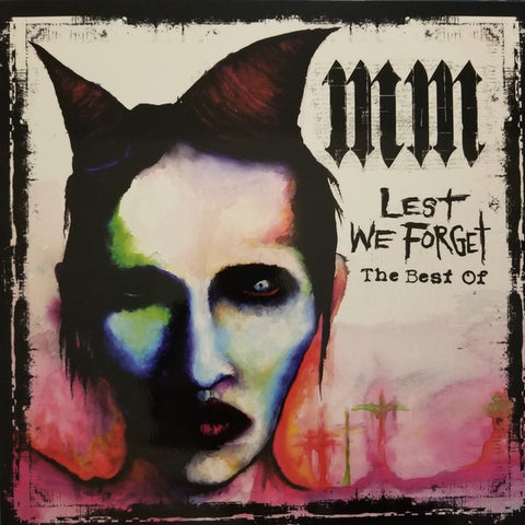 Marilyn Manson ‎– Lest We Forget - The Best Of (2004) - New 2 LP Record 2020 Argentina Import Blue Vinyl - Industrial / Goth Rock