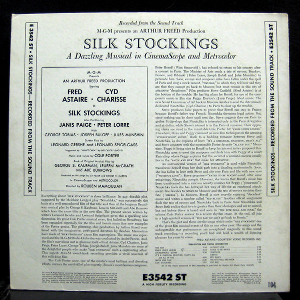 Andre Previn Soundtrack - Silk Stockings LP VG+ E3542 MGM 1957 Jazz Mono USA 1st - Shuga Records