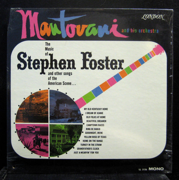MANTOVANI the american scene Stephen Foster LP Sealed LL 3136 London Mono - Shuga Records