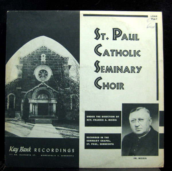 FRANCIS A MISSIA st. paul catholic seminary choir LP Acetate Master Pressing - Shuga Records