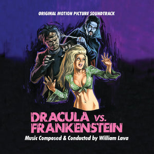 William Lava – (Original Motion Picture Soundtrack) Dracula vs. Frankenstein (1971) - New LP Real Gone Music Orange Pumpkin Color Vinyl - Score