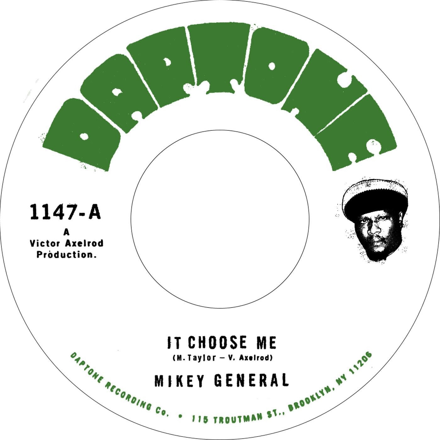 Mikey General - It Choose Me / Prattle - New 7" Single Record 2022 Daptone Vinyl - Reggae / Dub
