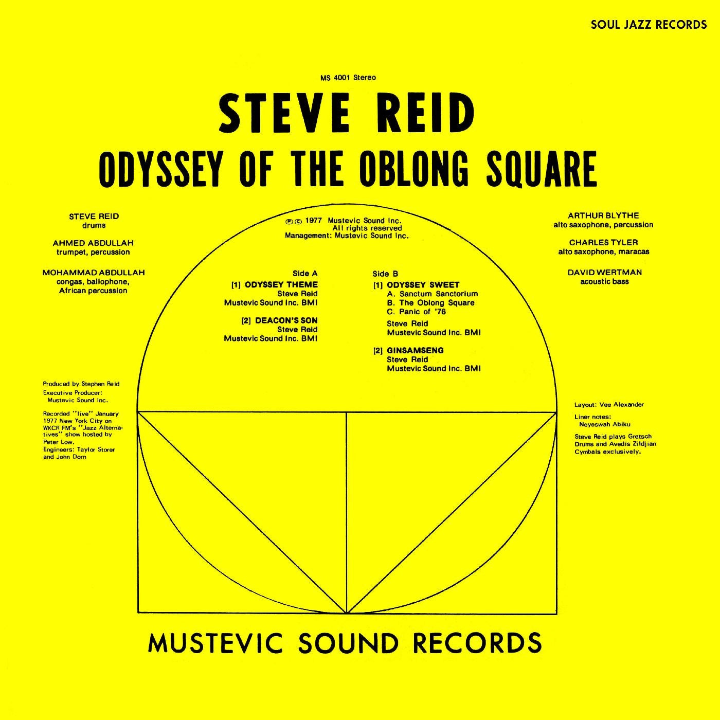 Steve Reid – Odyssey Of The Oblong Square (1977) - New LP Record 2022 Universal Sound Uk Import Vinyl - Free Jazz