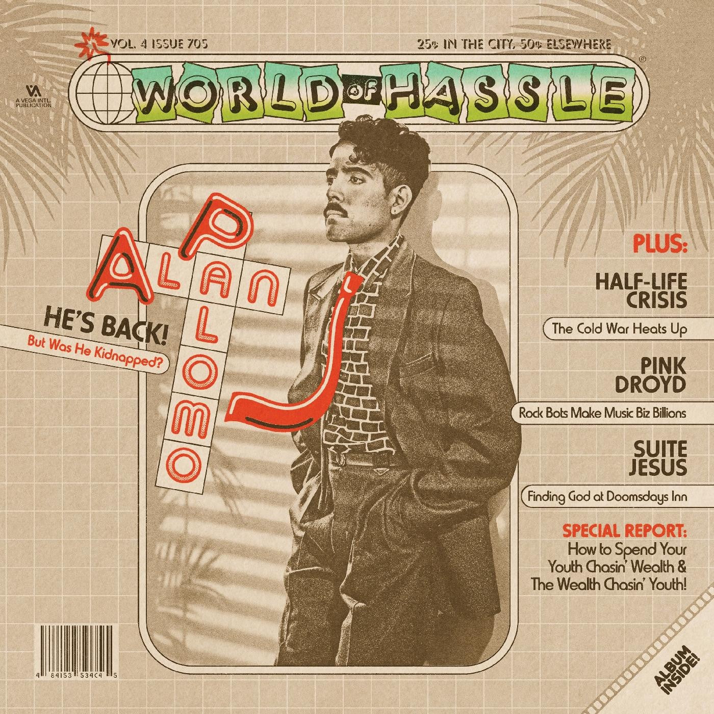 Alan Palomo – World of Hassle - New 2 LP Record 2023 Mom + Pop Vinyl - Indie Pop / Funk /  Boogie / Balearic - Shuga Records