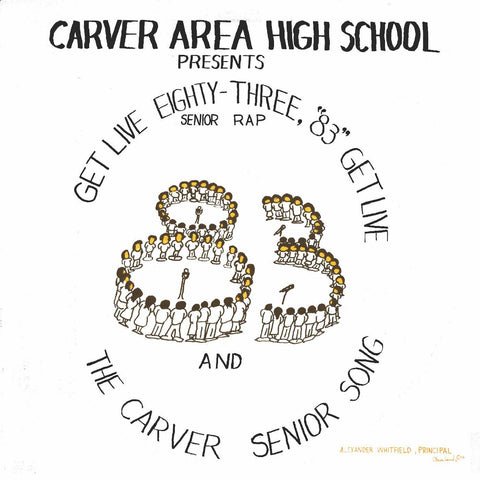 Carver Area High Street Seniors - Get Live '83 (The Senior Rap) - New 12" Single Record 2023 Soul Jazz UK Vinyl - Hip Hop  / Disco