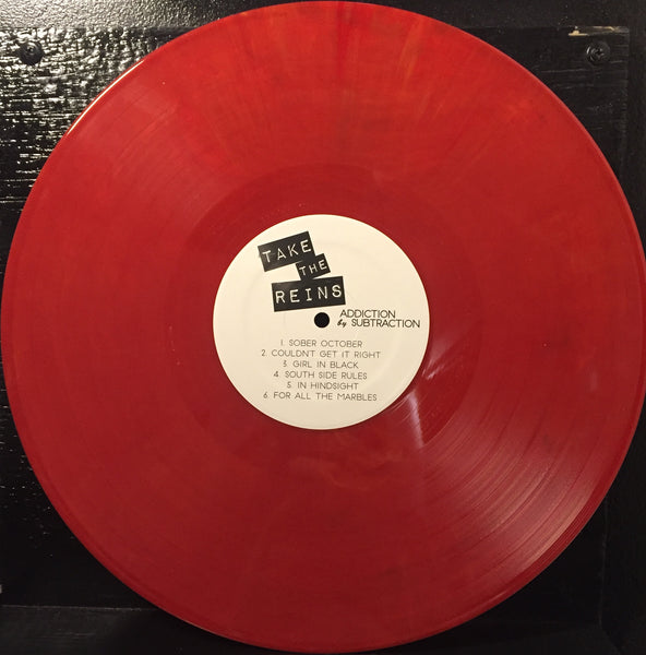 Take The Reins ‎– Addiction By Subtraction - New LP Record 2017 Shuga Records "CFD" Fire Truck Flame Red (51 made) - Chicago Alternative Rock / Punk / Indie