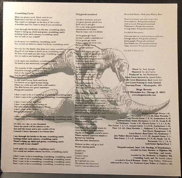 King Gizzard And The Lizard Wizard ‎– Polygondwanaland - New LP Record 2018 Shuga Exclusive 180 gram Black Test Press Promo Vinyl & B&W Screen Screened Starman Press Cover & Slipmat, Lyric/Liner Notes Insert & Sticker - Psychedelic Rock - Shuga Records