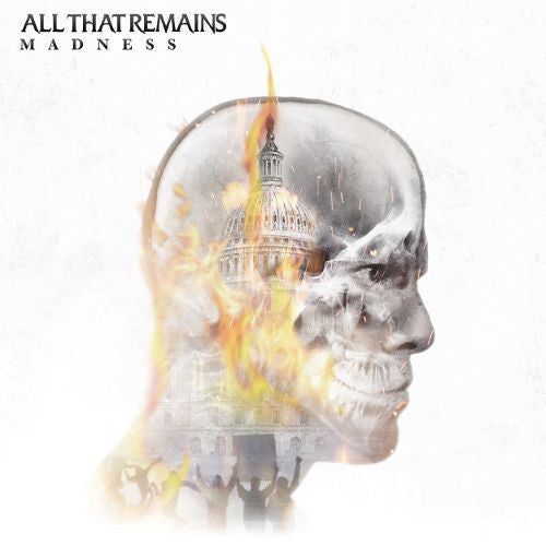 All That Remains - Madness - Mint- 2 LP Record 2017 Razor & Tie White And Gray Marbled Vinyl & Download - Rock / Metalcore - Shuga Records