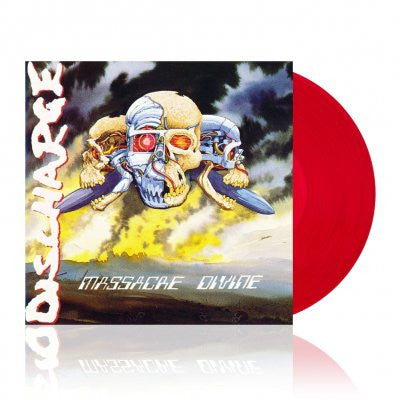 Discharge ‎– Massacre Divine (1991) - New Vinyl Record 2016 Let Them Eat Vinyl Limited Edition Red Vinyl UK Reissue with Gatefold Jacket - Hardcore / Crust Punk