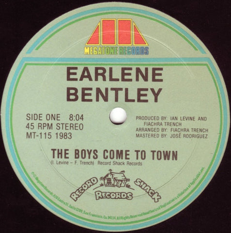 Earlene Bentley ‎– The Boys Come To Town - Mint- 12" Single 1983 USA - Disco / Hi NRG