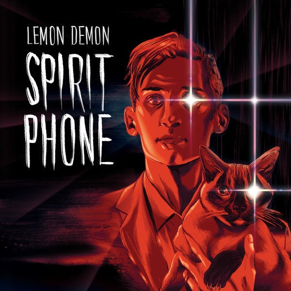 Lemon Demon - Spirit Phone - Mint- 2 LP Record 2020 Needlejuice Whisper Smoke Maroon / Clear w/ Black Smoke Vinyl & Insert - Alternative Rock / Synth-pop - Shuga Records