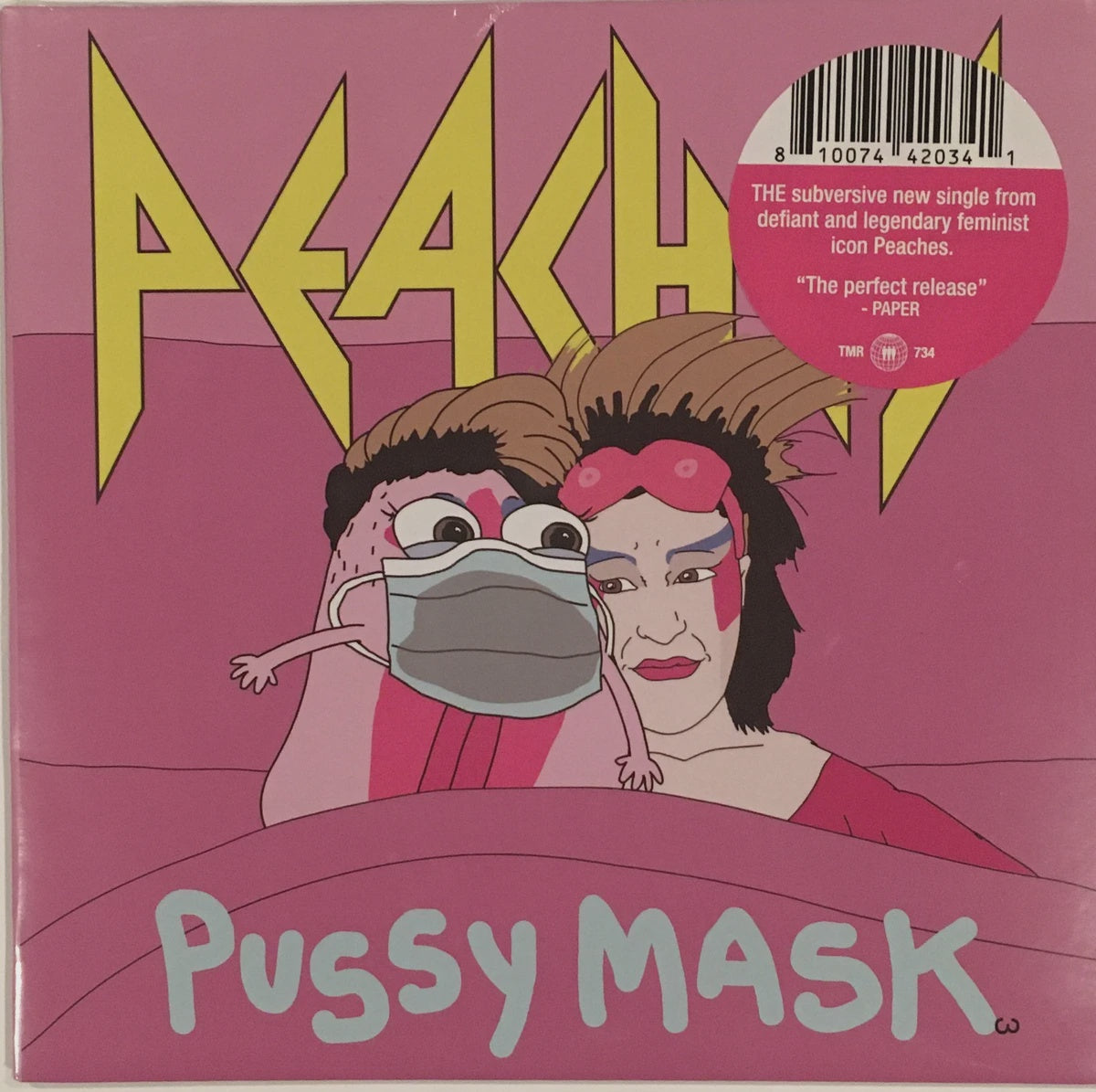 Peaches – Pussy Mask - New 7" Single Record 2021 Third Man USA Vinyl Version 3 - Electronic / Berlin-School