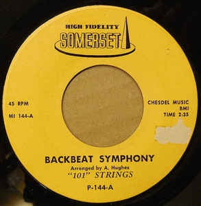 101 Strings ‎– Backbeat Symphony / Frankie And Johnny - VG+ 7" Single 45RPM Somerset USA - Jazz