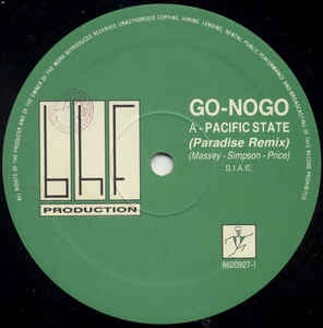 Go-Nogo ‎– Pacific State - Mint- 12" Single Record BHF Productions Italy Import Vinyl - Italo House / Techno
