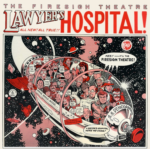 The Firesign Theatre ‎– Lawyer's Hospital - VG+ Lp Record 1982 CBS USA Vinyl - Comedy