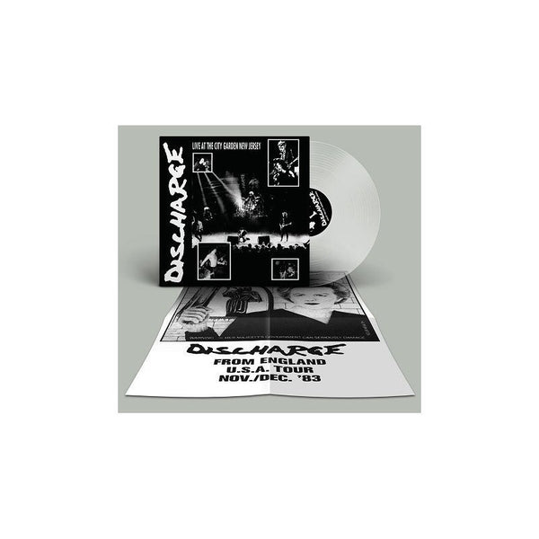 Discharge ‎– Live at the City Garden New Jersey (1989) - New Vinyl Record 2017 Let Them Eat Vinyl Limited Edition Clear Vinyl Reissue with Gatefold Jacket - Hardcore / Punk - Shuga Records