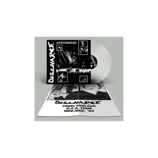 Discharge ‎– Live at the City Garden New Jersey (1989) - New Vinyl Record 2017 Let Them Eat Vinyl Limited Edition Clear Vinyl Reissue with Gatefold Jacket - Hardcore / Punk