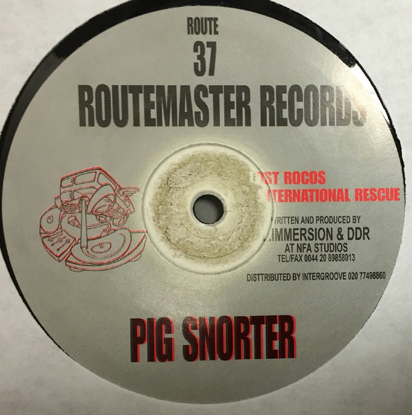 Pig Snorter - Lost Rocos / International Rescue - VG+ 12" Single Record 2001 Routemaster UK Vinyl - Techno / Acid - Shuga Records