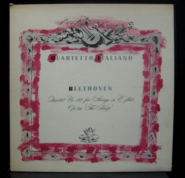 Quartetto Italiano Beethoven Quartet 10 Harp LP Mint- UK Mono Angel ANG 35367 - Shuga Records