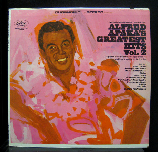 Alfred Apaka's Greatest Hits Vol. 2 LP Mint- 1968 Stereo USA DT 2572 Capitol - Shuga Records