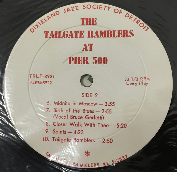 The Tailgate Ramblers At Pier 500 LP VG+ US Private DETROIT Jazz Bob Hermans Art - Shuga Records