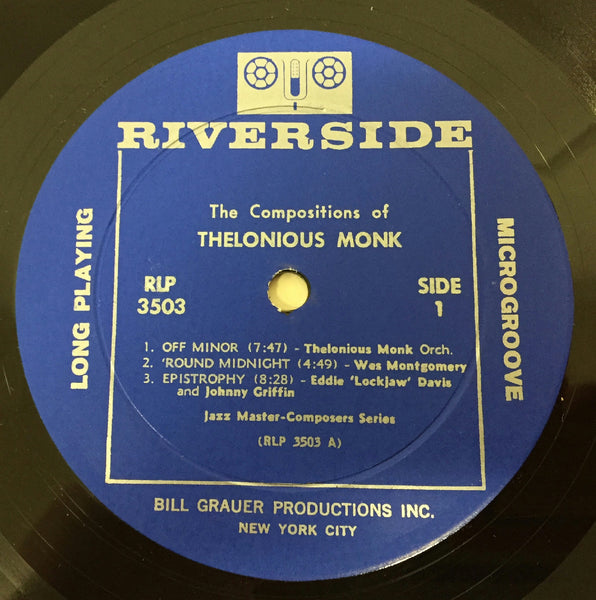 Thelonious Monk The Compositions Of LP VG+ Riverside RLP 3503 Mono 1962 - Shuga Records