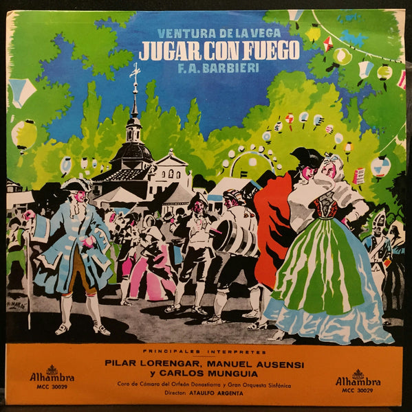 Argenta Barbieri Jugar con fuego LP Mint- 1965 Alhambra MCC 30029 Colombia Mono - Shuga Records